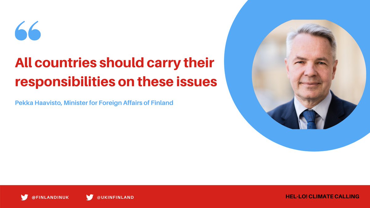 finlandinuk's tweet photo. A very special guest, Minister for Foreign Affairs of Finland @Haavisto, in our latest episode of #HelloClimateCalling! Listen to our podcast with @ukinfinland, covering #climatesecurity, threats of #climatechange & the cost of inaction here:
https://t.co/aHqbrEWEaa https://t.co/sB3suh0UVv