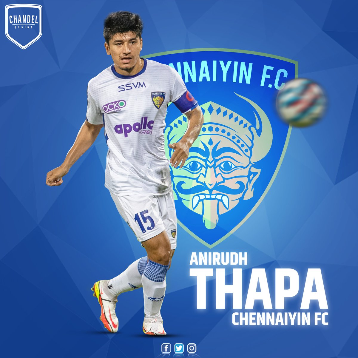 chandel_design's tweet photo. one done.
#anirudh #anirudhthapa #isl #indiansuperleague #isl2021 #indianfootball #chandeldesign https://t.co/BxHjwdktCn