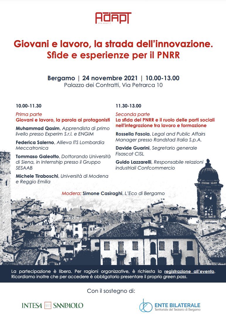giorgioimpe's tweet photo. A parlare di giovani e lavoro con @adaptland alla preconference di #GTL2021 tre testimonianze di tre giovani coinvolti in percorsi innovativi https://t.co/348OiKUITr https://t.co/wDqq9s8fVZ