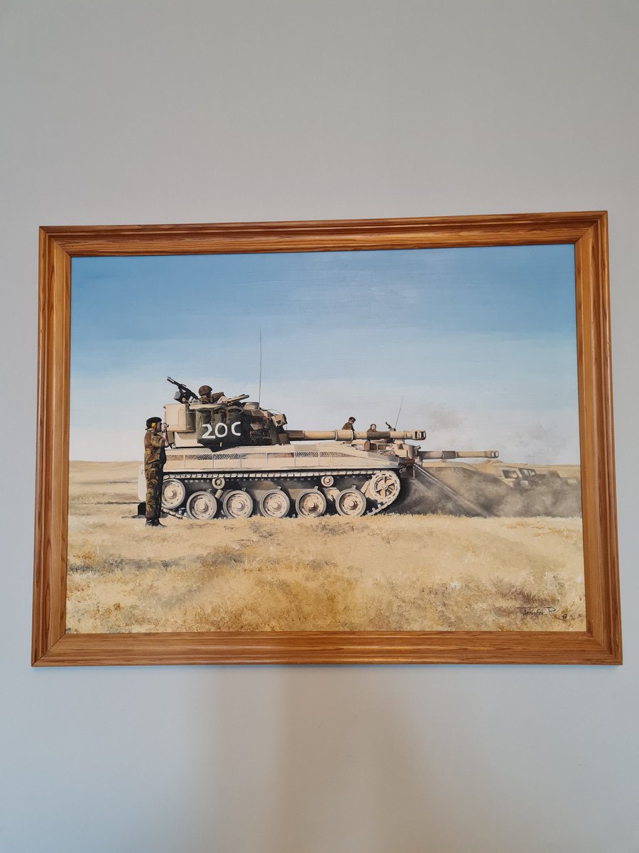 DonaldIslay's tweet photo. Sad to hear the end of UK military training in #Canada after 50yrs. This will be a big blow to the local economy. I loved training and travelling there.  This is a painting by my wonderful wife of our time there. #28battery #Batus #ARMY #HighlandGunners https://t.co/uUWebvLygi