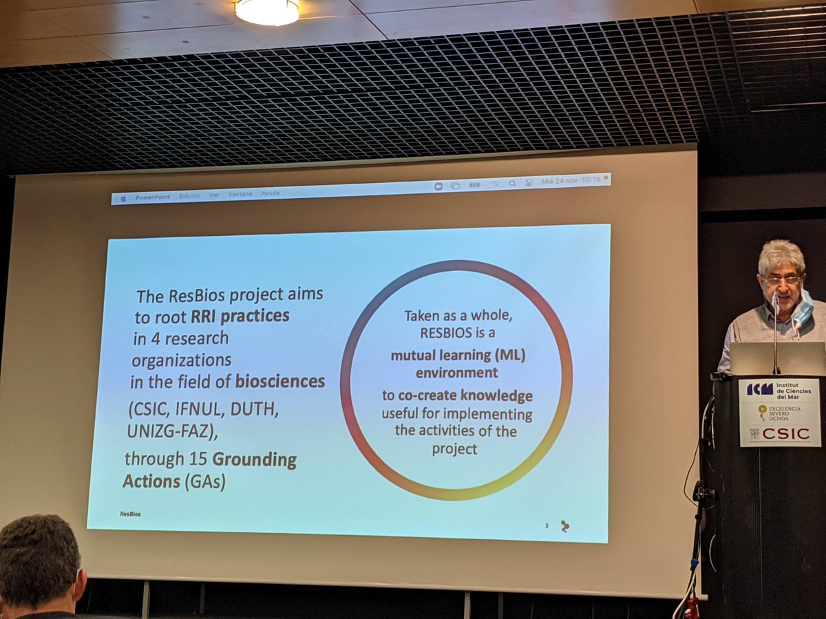 resbios's tweet photo. "We are a community of practice!"

@DanieleMezzana opens up the workshop detailing why #rri in #bioscience and #society is more important than ever! And why #mutallearning and #cocreation is at the core of this!

#Resbios https://t.co/xAQMRGU1Kg