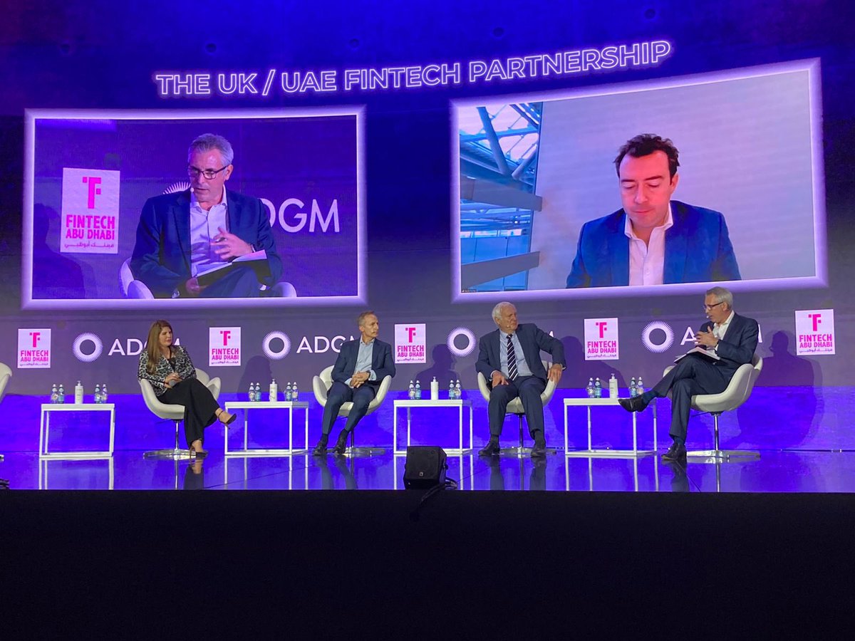 InvestNI_IMEA's tweet photo. From #FintechAD @ADGlobalMarket , Northern Ireland’s @fintechenvoyNI Andrew Jenkins takes to the stage with an incredible panel discussing the UK and UAE’s #fintech partnership to discuss the opportunities for collaboration.
#fintech #fintechabudhabi #uk #northernireland https://t.co/7Nbzs9R4JC
