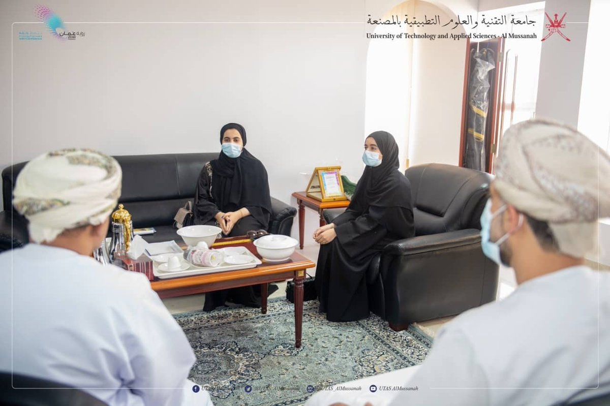 استقبل الدكتور أحمد الشحري عميد جامعة التقنية والعلوم التطبيقية بالمصنعة أعضاء شركة بلامور الطلابية الحاصلة على الميدالية الفضية في ملتقى التحدي والابتكار، والمركز الثالث في مسابقة الهاكاثون بدولة قطر الشقيقة.
يتبع...