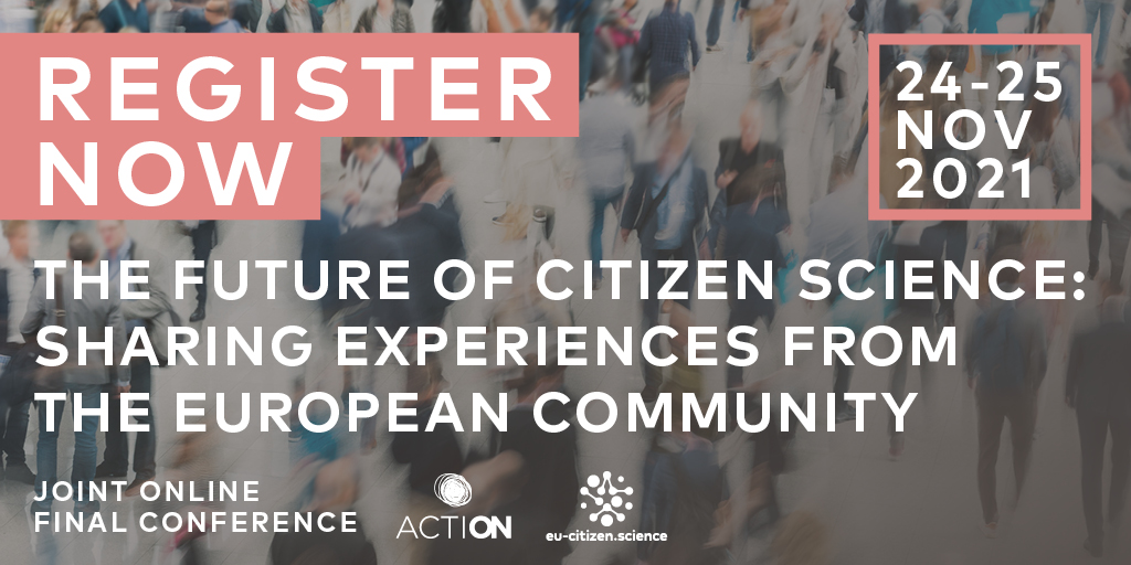 EUCitSciProject's tweet photo. Today is the big day! 🎉 
#FutureOfCS2021
➡️ https://t.co/KMzGxz3wNW

We are really happy to spend the next two days with @ACTION4CS  and with 300+ participants to discuss the future of #CitizenScience, &amp; also celebrate our two projects that are slowly coming to an end 🥳 https://t.co/g1b35R2CHe