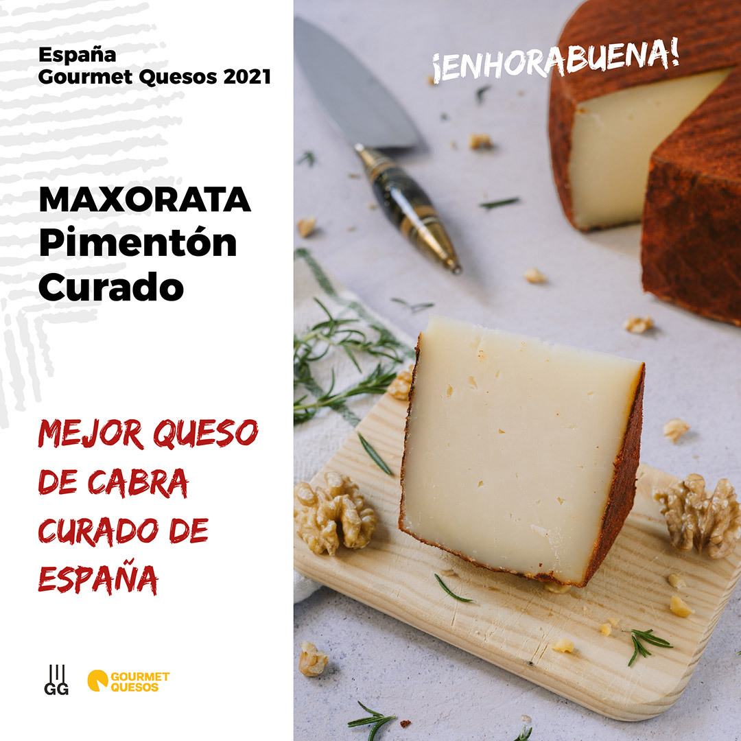 maxoratacheese's tweet photo. Nuestro quesos “Maxorata Pimentón Curado” y “El Tofio Tierno Ahumado” se vienen del @SalonGourmets 2021 con el reconocimiento al cariño con que lo hacemos. Gracias a todos por conseguir que esto sea posible. ¡Una vez más el sabor canario triunfa! ❤ @elaboradoaqui https://t.co/zWyHzxMdnc
