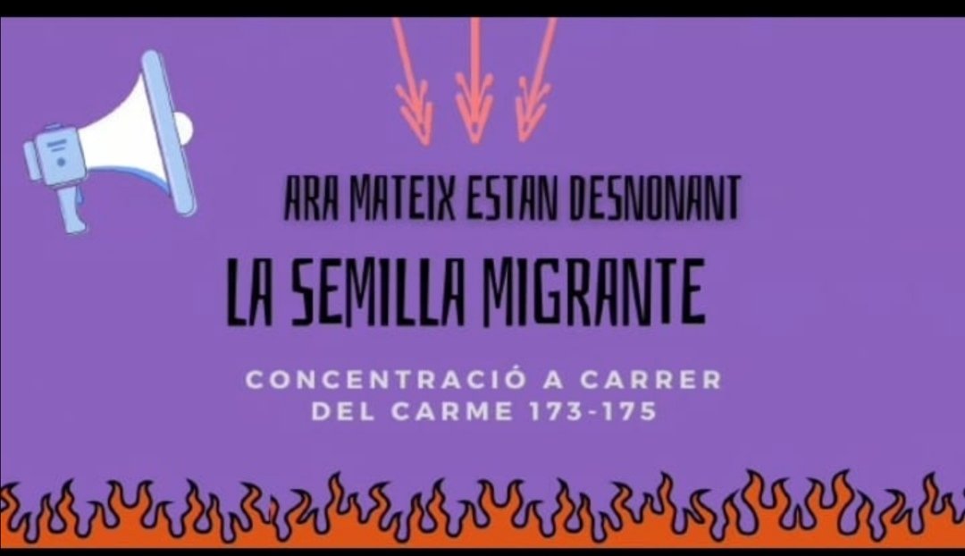 AniolNebot's tweet photo. Ara mateix, desnonament a #Girona a la #semillamigrante https://t.co/W7UUVyxwpY