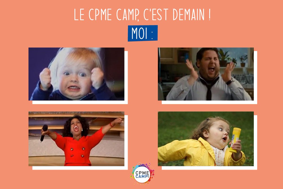 Impatients nous ? ... Naaaaaan !
Quelques infos importantes :
 L'inscription est à la carte, mais obligatoire, pensez bien à vous inscrire d'ici demain.
RDV  @LaRucheIndus (41 Boulevard Marcel Sembat 69200 Vénissieux)
Pour vous inscrire au CPME: bit.ly/3myZk6k