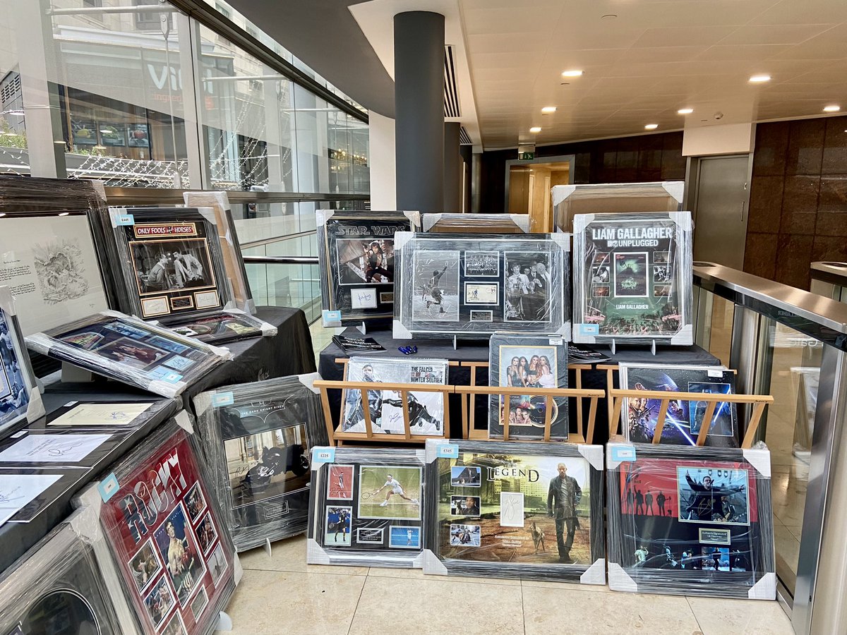 Come visit us today during 
2 day Memorabilia &amp; Experience Exhibition supporting Children’s Variety Club at Tower 42 

Wednesday 24th &amp; Thursday 25th 
Opening Times: 8:00am - 7pm

@42Tower <a href="/VarietyGB/">Variety, the Children’s Charity</a> 
#fundraising #london #charity #Tower42 #VarietyClub