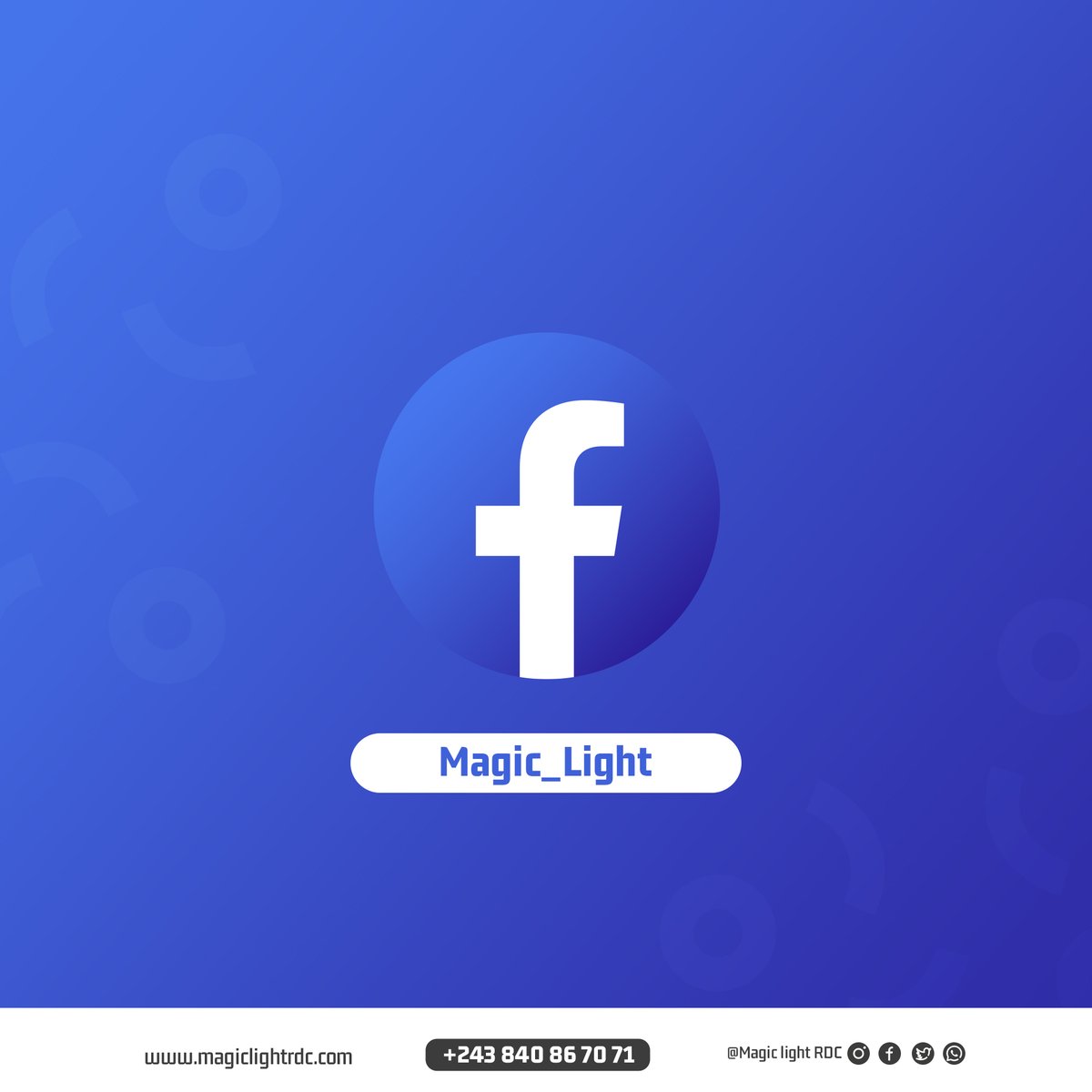 MagicLightrdc's tweet photo. Ceux qui ont #Magic_Light se démarquent.
Veuillez nous suivre sur nos réseaux sociaux pour en savoir plus sur nos services. Ensemble, nous bâtissons la stratégie gagnante. https://t.co/YNS9VPXk41