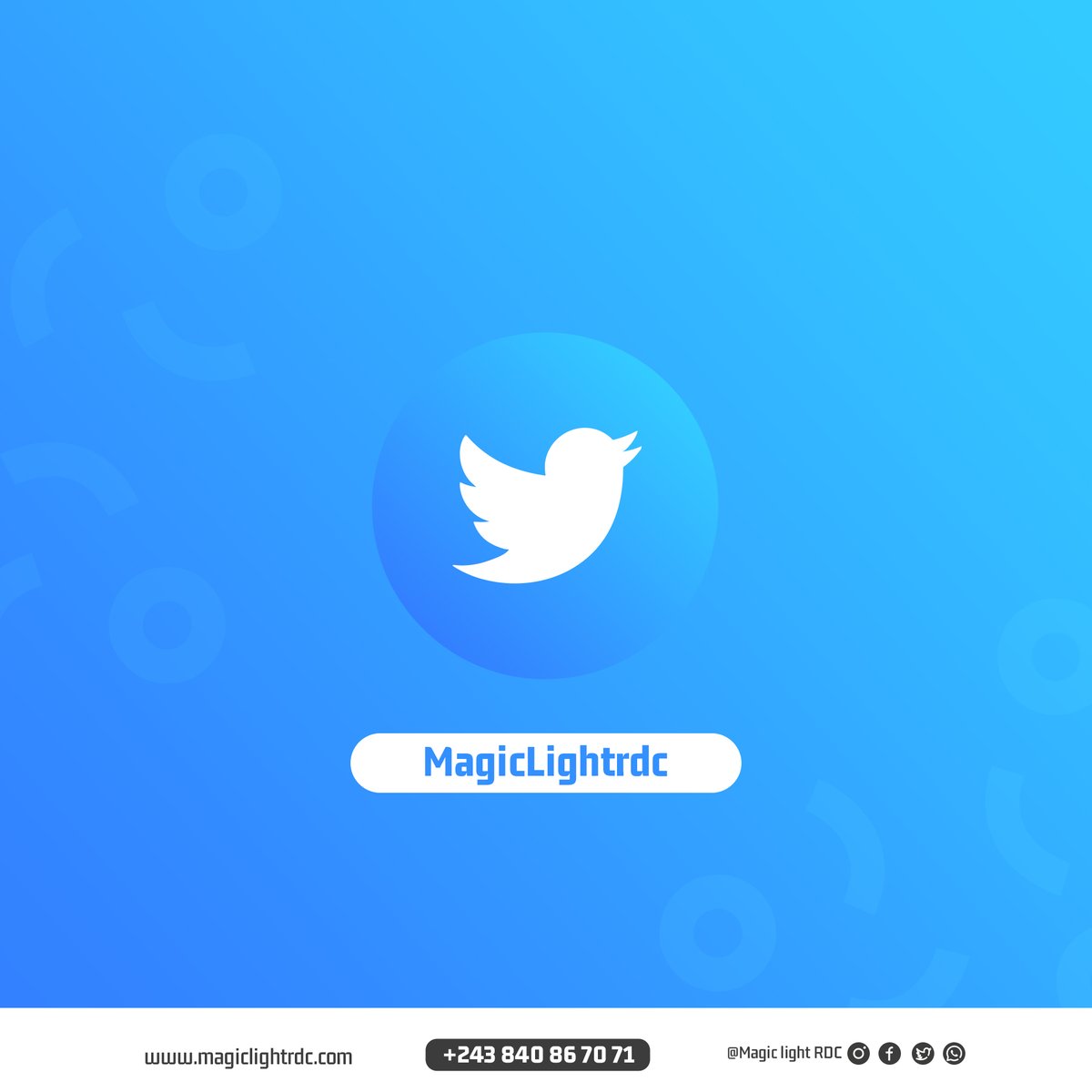 MagicLightrdc's tweet photo. Ceux qui ont #Magic_Light se démarquent.
Veuillez nous suivre sur nos réseaux sociaux pour en savoir plus sur nos services. Ensemble, nous bâtissons la stratégie gagnante. https://t.co/YNS9VPXk41