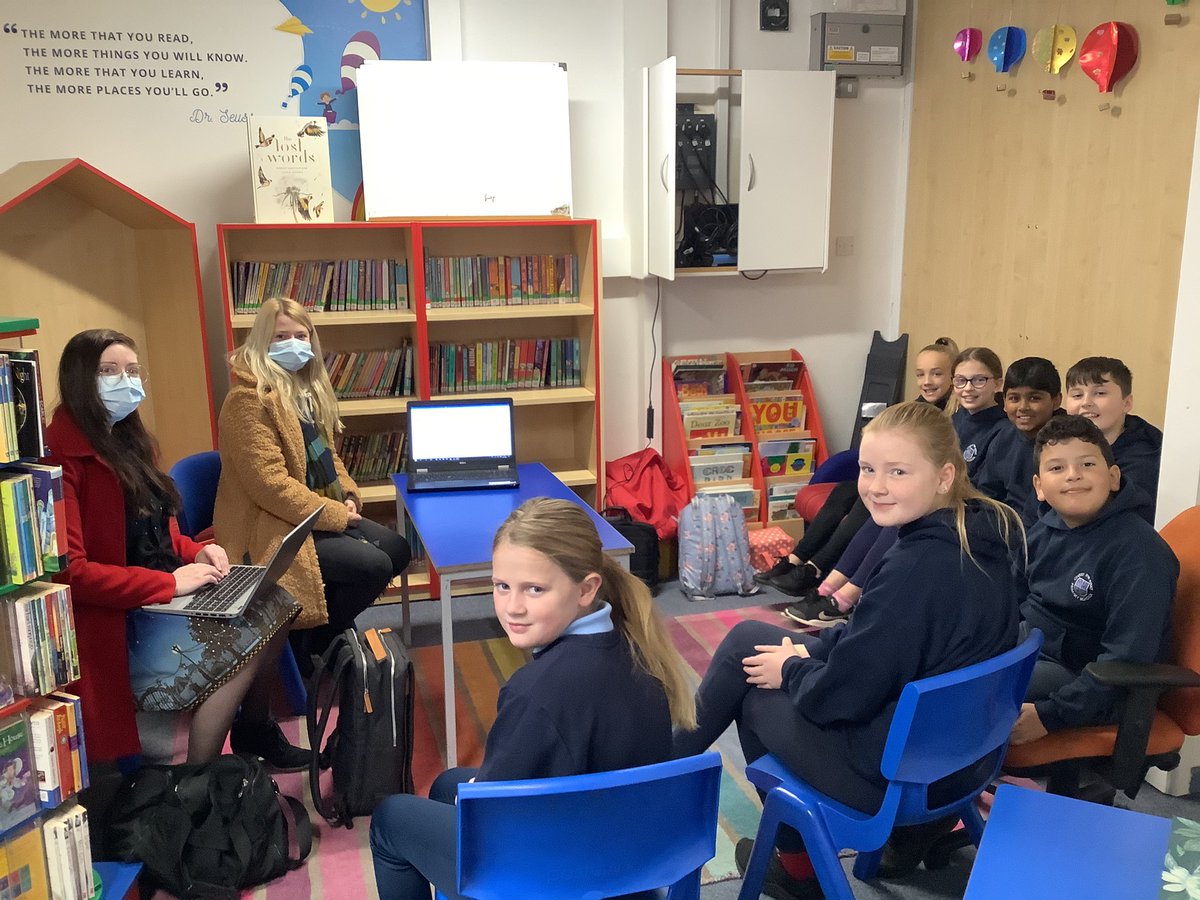 ctkprmcardiff's tweet photo. Lauren and Caitlin from ‘Open your eyes week’ have come to speak to a group of year 6 pupils to get their feedback on the sessions last week. #ctkcardiffy6 #openyoureyesweek https://t.co/Nhhzsa7gii