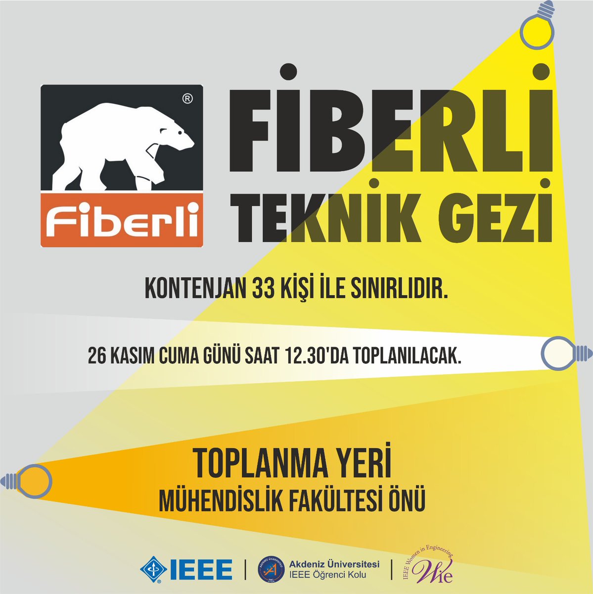 Sizler için Antalya'nın en büyük aydınlatma şirketlerinden biri olan 'FİBERLİ' firmasının fabrikasına teknik gezi düzenliyoruz.
#ieee #ieeeakdeniz