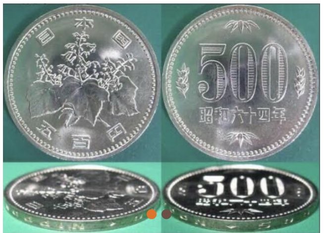500円硬貨 昭和64年銘 1989特年 500円 10円 5円 1円 4枚セット 未使用