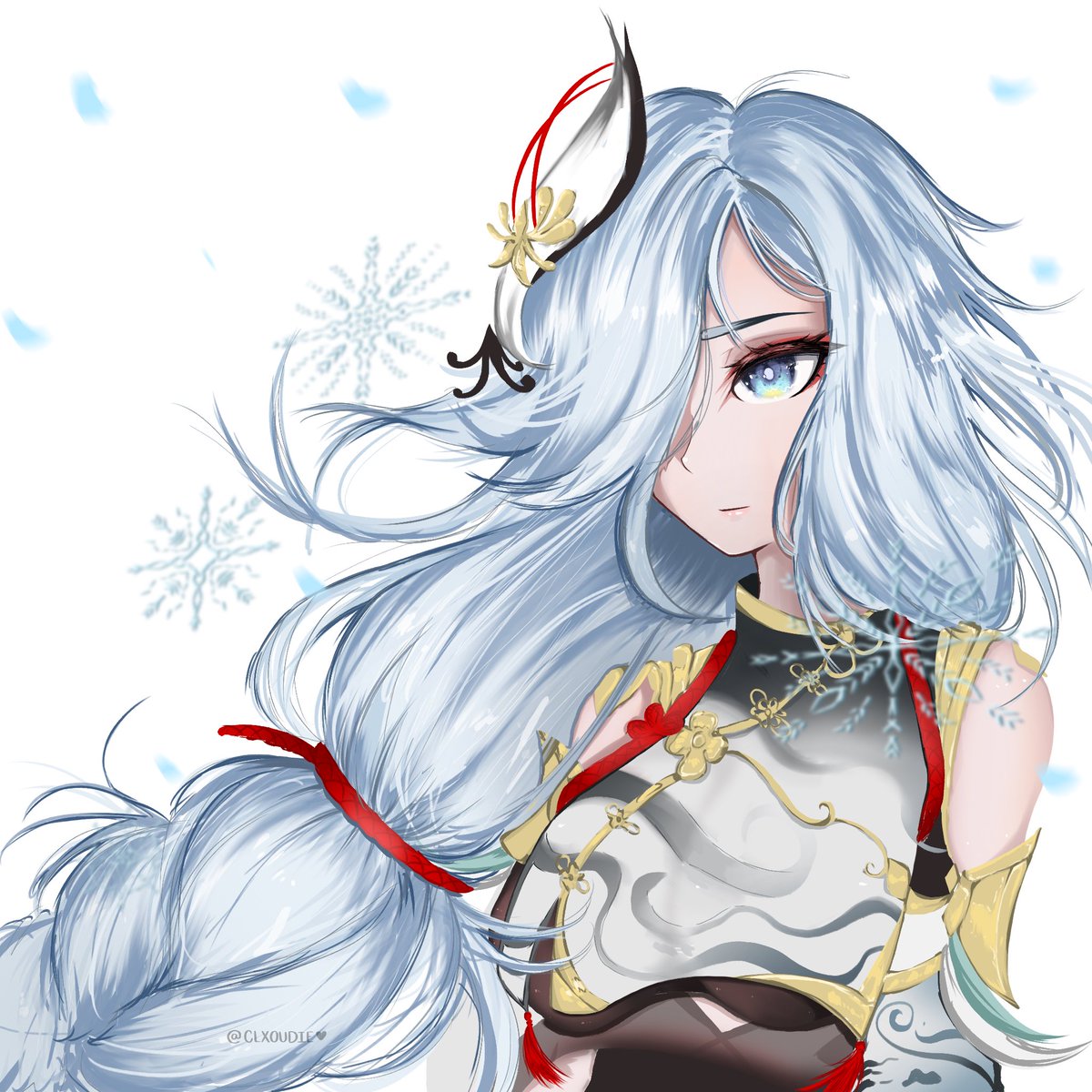 Lonesome Transcendence ❄️ 

#GenshinImpact   |   #shenhe   |   #rkgk