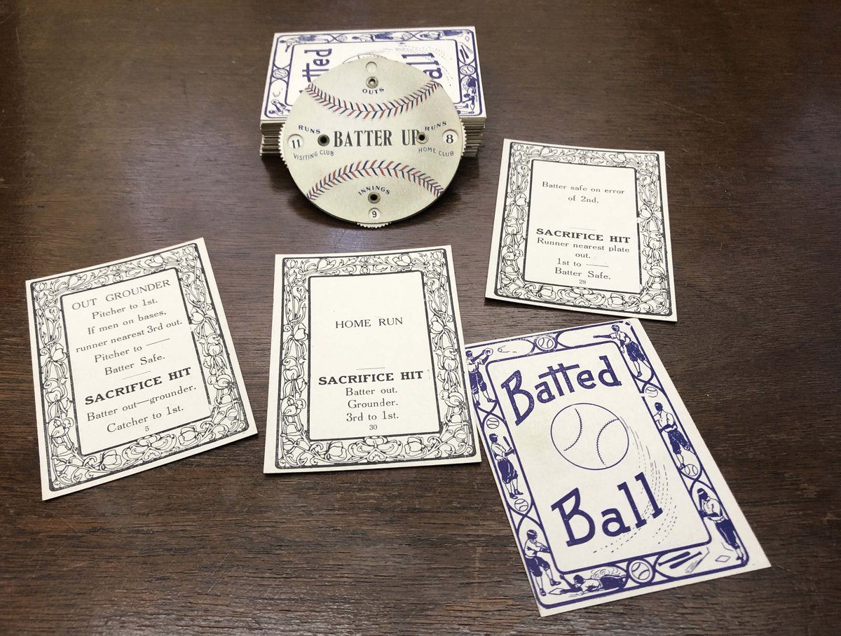 CanadayCenter's tweet image. Happy National Game &amp;amp; Puzzle Week! Would you pick up the cards for this 1909 “scientific card baseball game” to sharpen your brain after all of the Thanksgiving food has muddled it? What are your favorite games to play when with friends &amp;amp; family this holiday? #GameAndPuzzleWeek