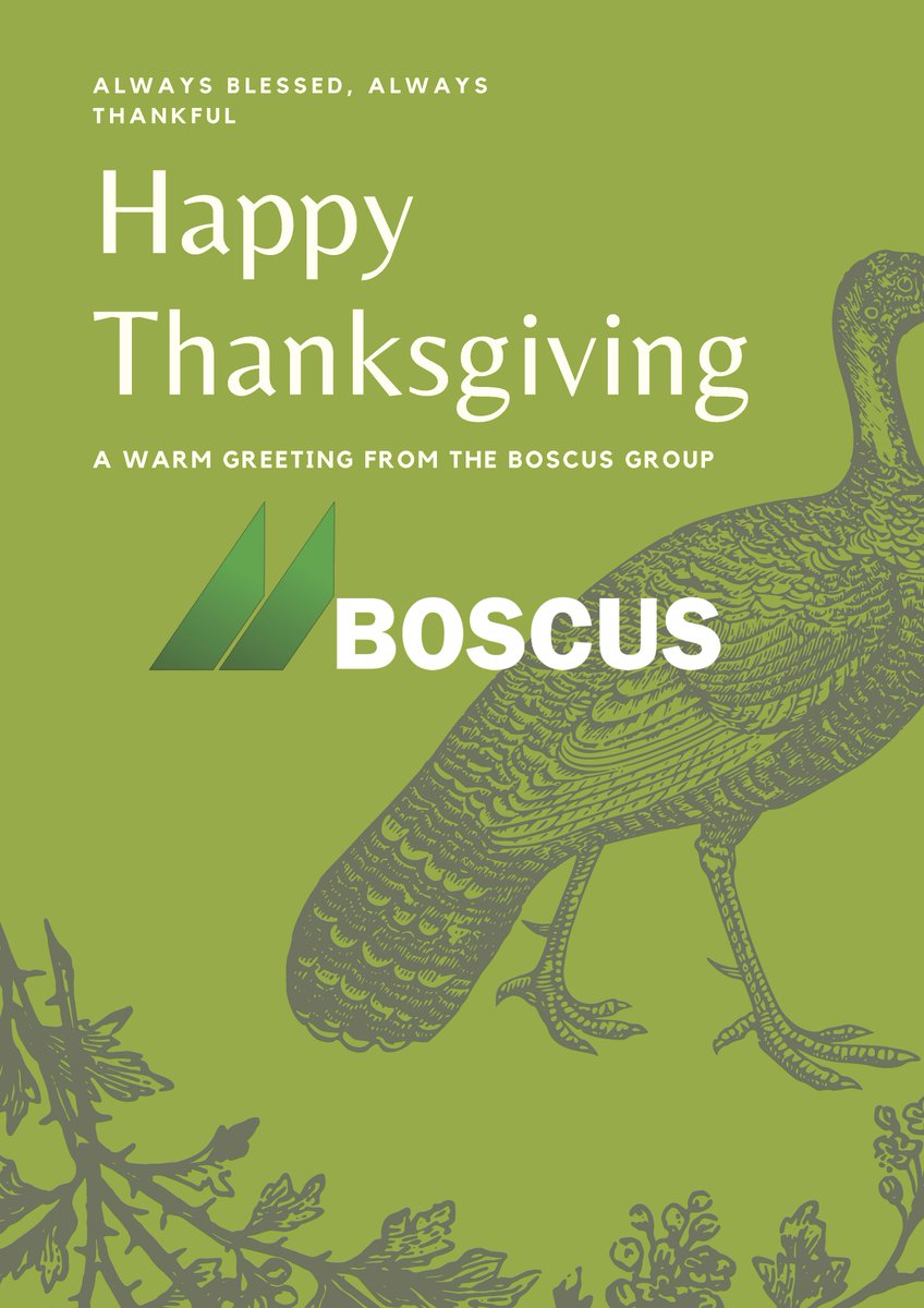 BoscusCanada's tweet photo. Happy Thanksgiving to all our American Customers &amp; Suppliers https://t.co/ISGW6KOLwI
