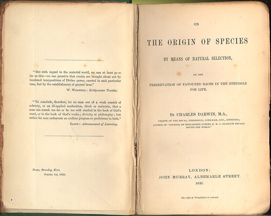 #OTD in 1859 Charles Darwin's book 'On the Origins of Species' was published. 159 years later the chemistry prize was awarded to Frances Arnold, Gregory Winter and George Smith who took control of evolution and used it for purposes that bring the greatest benefit to humankind.