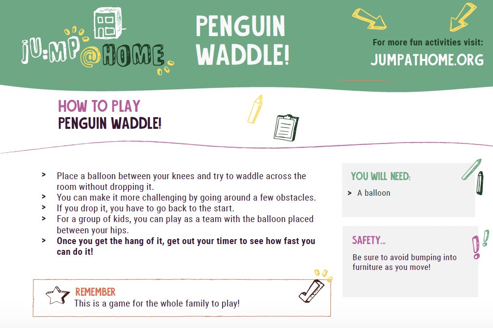 JoinUsMovePlay's tweet photo. NEW JU:MP challenge of the week! Can you play Hospital Tag? Remember Kids can submit their own outdoor play ideas at https://t.co/zX6RiD9U7V & have the chance to win a scooter through our prize draw! #BringBackOutdoorPlay because #OutdoorPlayMatters https://t.co/8UAmn3ToiD