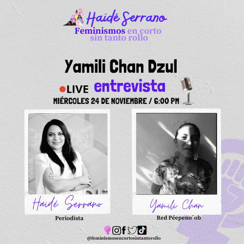 HaideSerrano's tweet photo. Yamili Chan de Péepeno’ob nos cuenta sobre Viviendo nuestros derechos en comunidad, cápsulas en lenguas originarias, hechas x jóvenes p jóvenes Historias s sexualidad Acceso a derechos Es esfuerzo de Redes estatales de mujeres indígenas y jóvenes que acompaña el @ISBeauvoir https://t.co/b2tKraDAFq