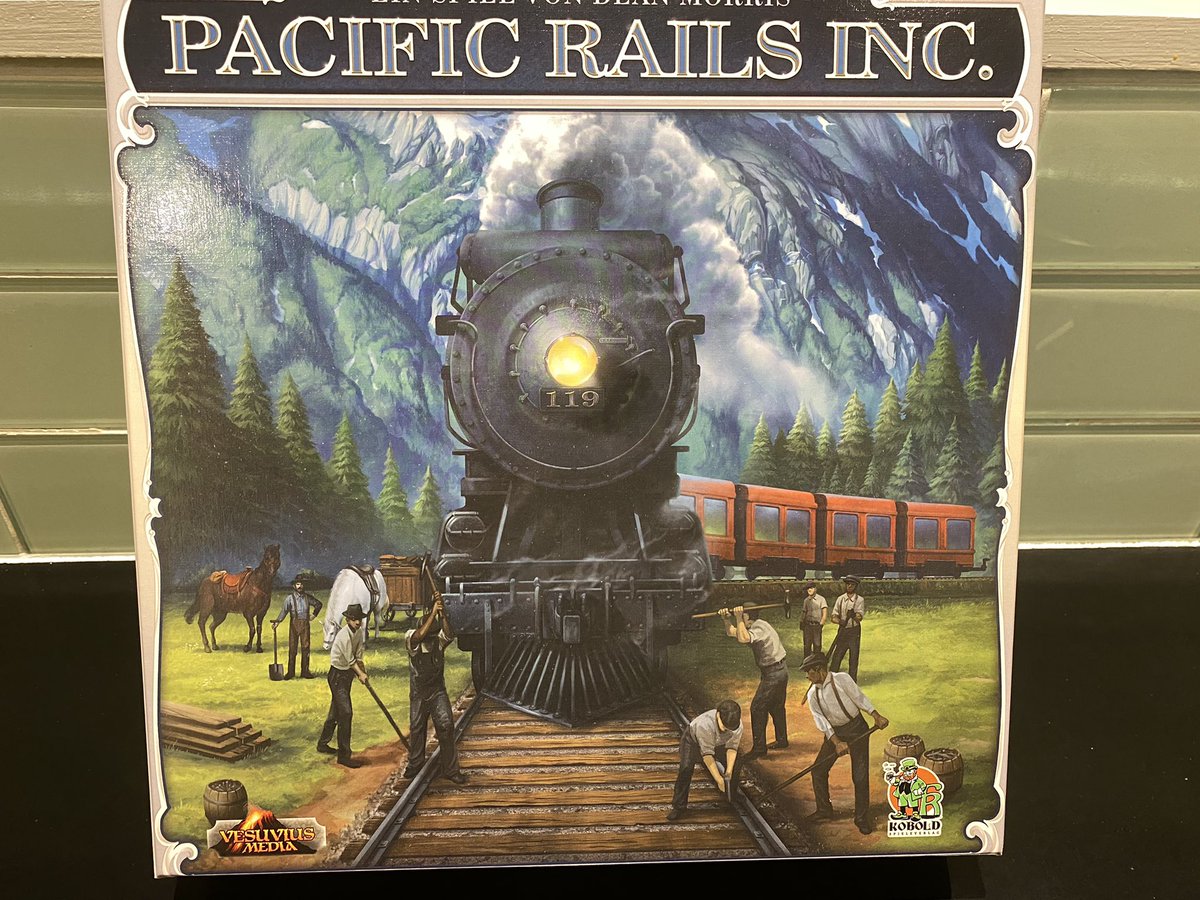 The German version of Pacific Rails Inc just turned up. Very exciting! #pacificrailsinc #pacificrails