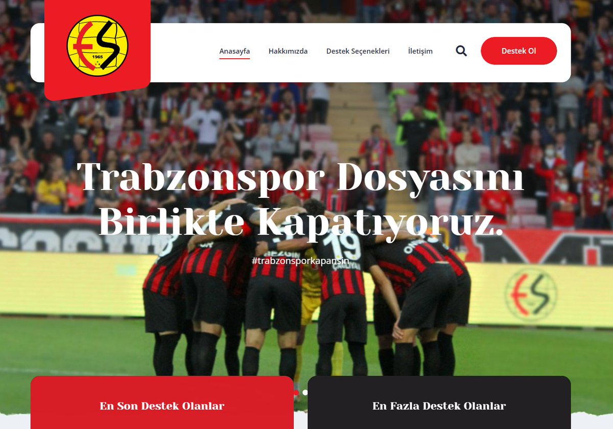 Eskişehirspor, Erkan Zengin transferinden Trabzonspor'a olan 420 Bin Euroluk borcu kapatmak için internet sitesi açtı. 

dosyakapat.com