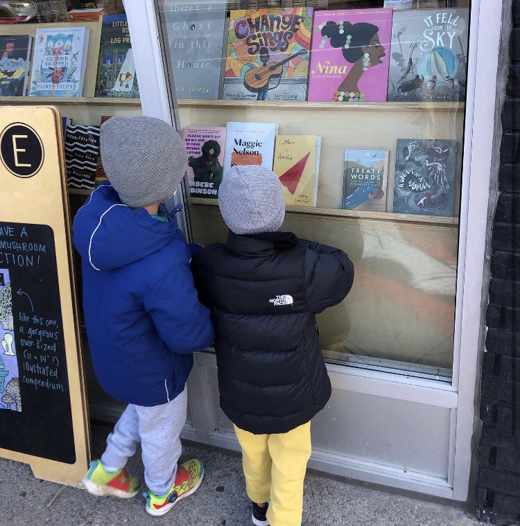 lindsayzv's tweet photo. These two ran to the @typebooks window and I was sure it was the new @thebrockart WAFFLES AND PANCAKE book, but nope, they were so excited to see my book in the window. ❤️
#ShopLocal #Type #JunctionTO #LettersToAmelia #IndieBookstore #TypeBooks https://t.co/WWwJw7Eo7f
