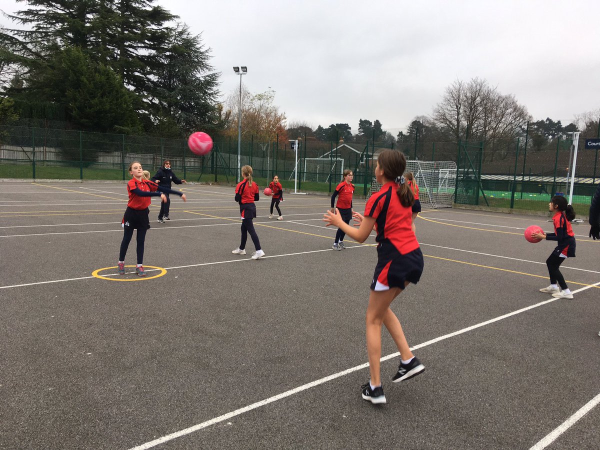 Year 6 netball training at RGS #TeamRSM