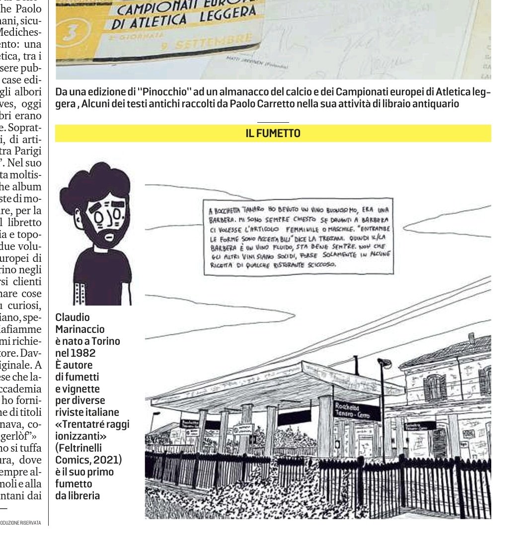 Gli scarabocchi sono diventati disegni. I disegni sono diventati fumetti. I fumetti sono finiti su La Stampa.

È uscito il fumetto n. 2