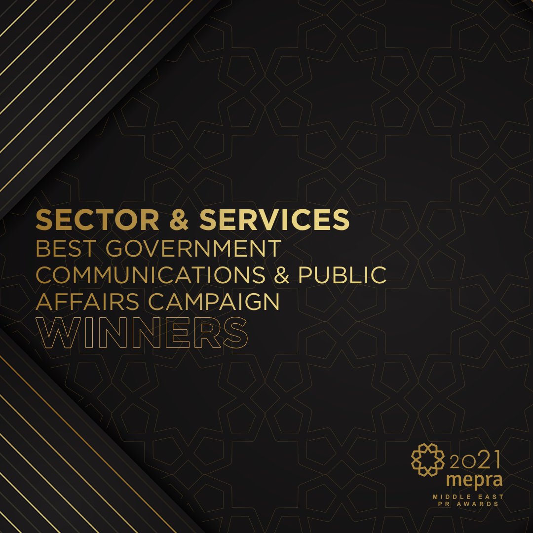MEPRA_org's tweet photo. Big wins for @ActionGlobalCom, @UAEmediaoffice and @WS_EMEA as they take home the Gold, Silver and Bronze respectively in the Best Government Communications &amp; Public Affairs Campaign category at this year’s #MEPRAAwards. #PRAwards #MiddleEastPR https://t.co/bNpRgioYWj