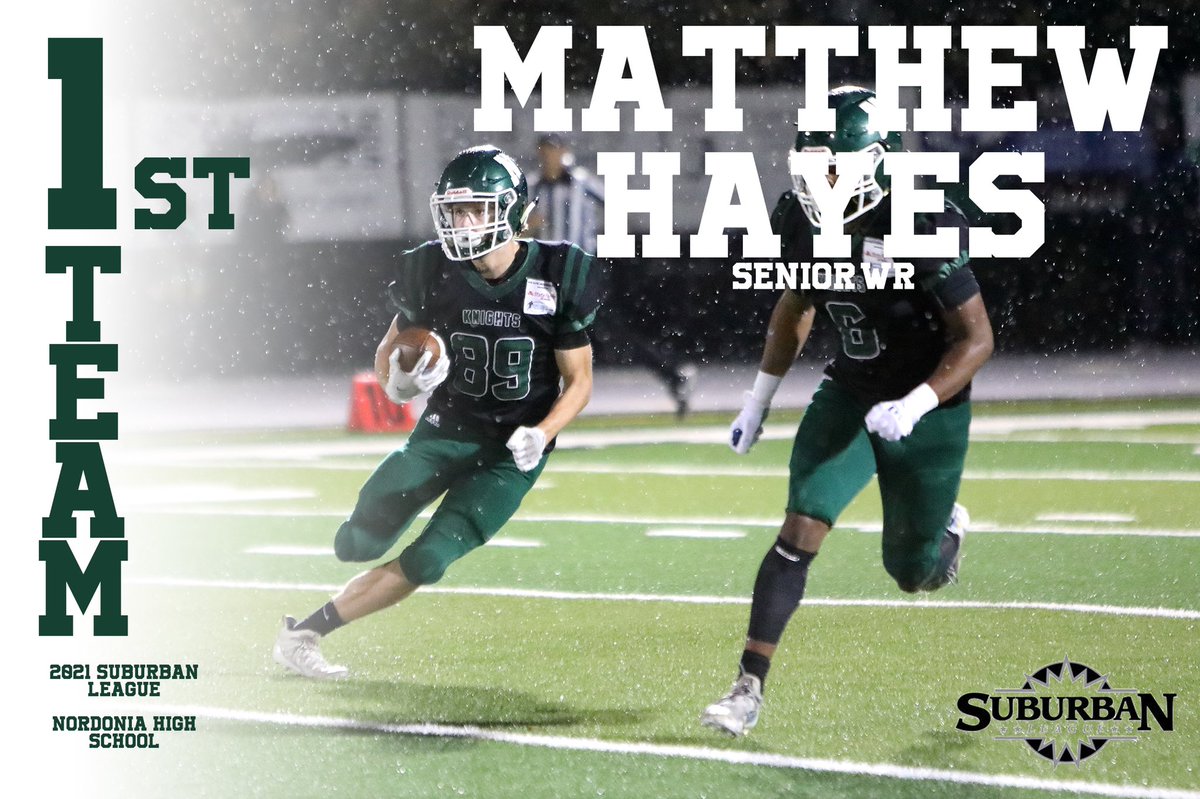 NordKnightFB's tweet photo. Matt Hayes, All-Suburban League https://t.co/nAUaUcjdaT