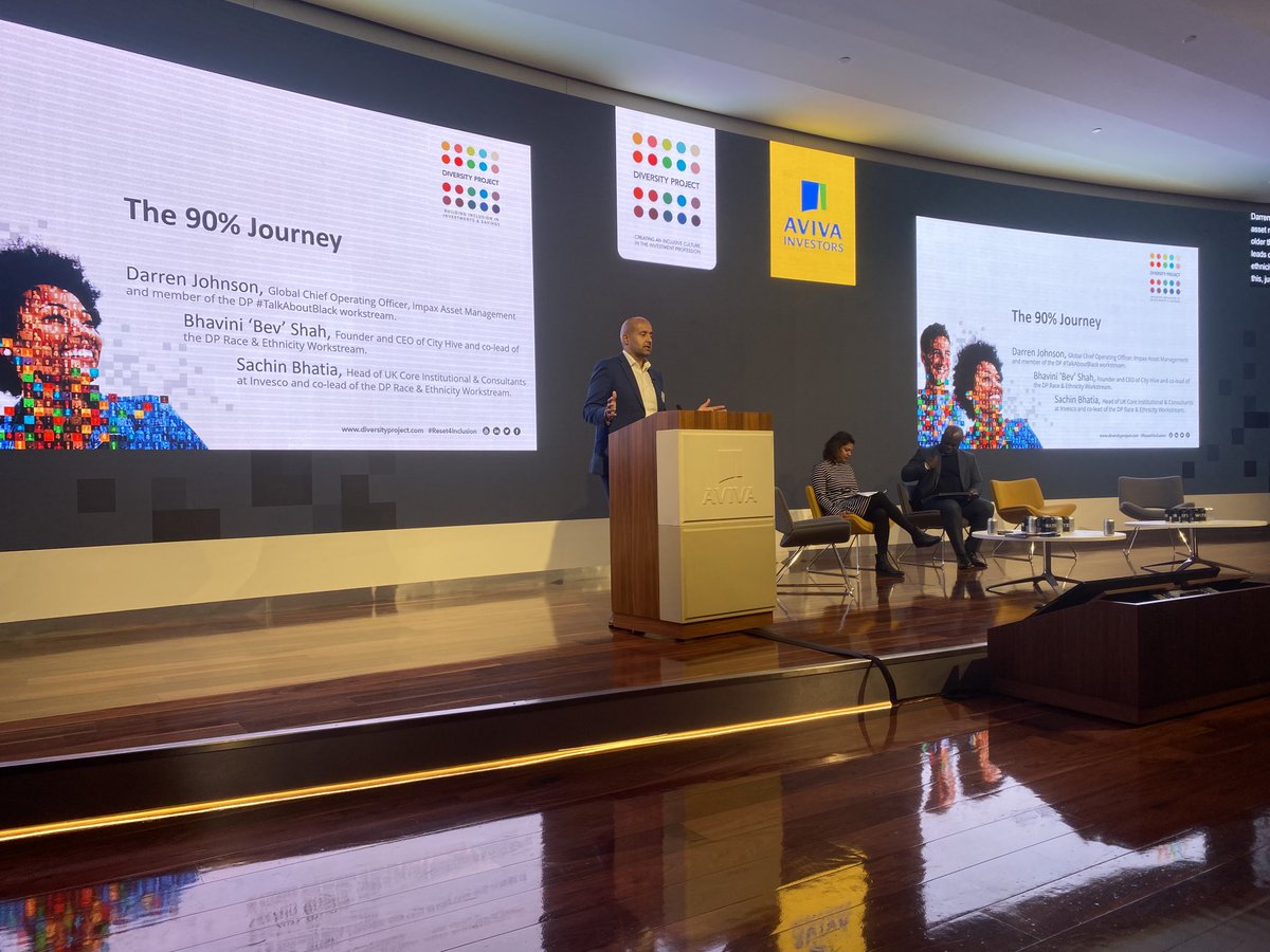 MorrisseyHelena's tweet photo. Sachin Bhatia kicking off ‘The 90% Journey’ - the @DiversityProj campaign to have 90% of investment firms disclose their ethnicity data within the next two years #whatgetsmeasuredgetsmanaged #reset4inclusion https://t.co/ZLObodfEnz