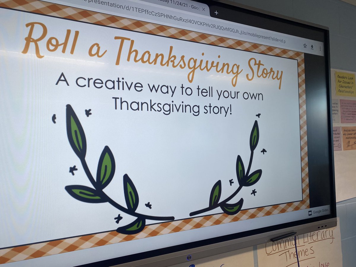 msnigrotms's tweet photo. Some Thanksgiving creative writing today! @ThompsonMSpride https://t.co/mDwRUlkV8V