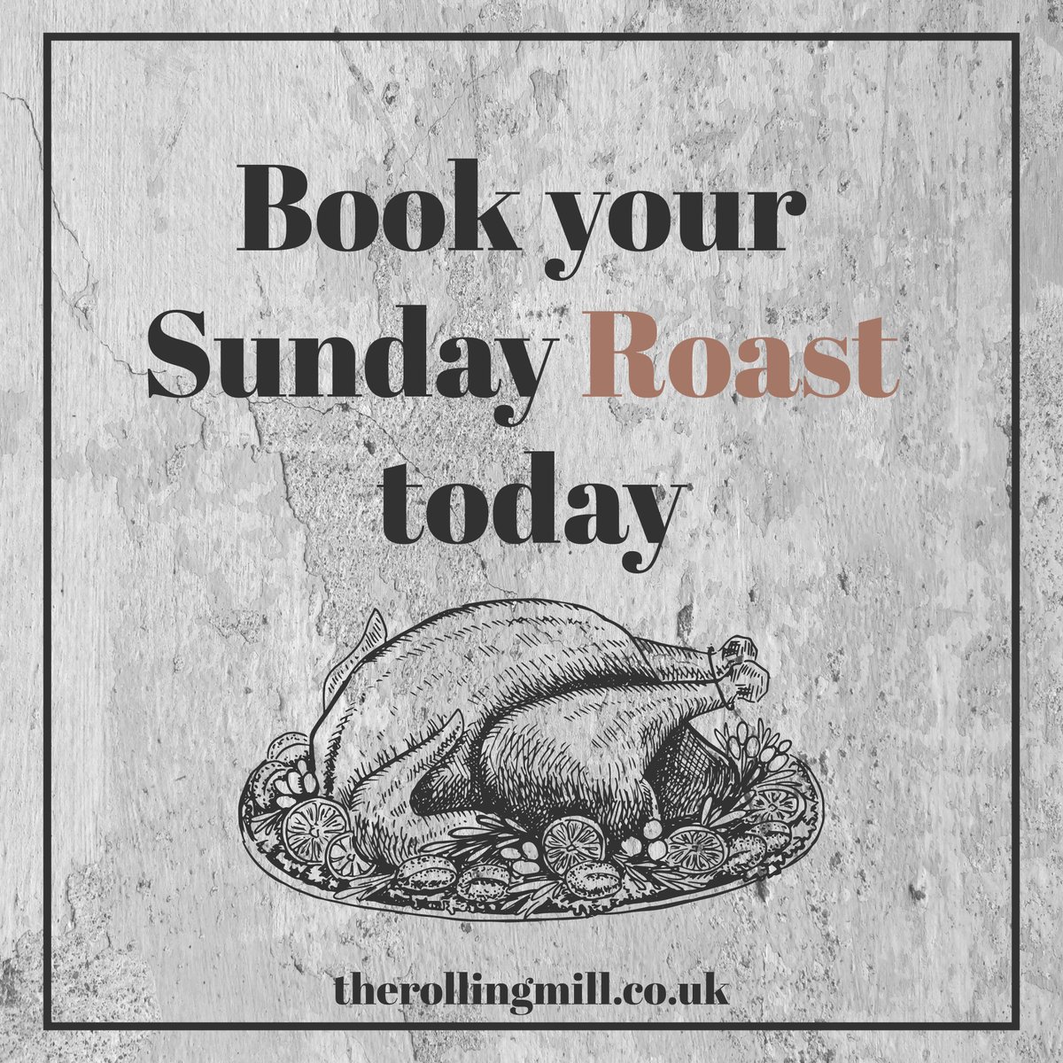 Book your Sunday Lunch at the Rolling Mill! 😋🍽From our dry aged Sirloin to Leg of Lamb, Pork belly or our  Roast Vegetable Wellington we have something for everyone.  Add to that  our amazing yorkies and it’s a pretty perfect Sunday 😋 book now: therollingmill.co.uk