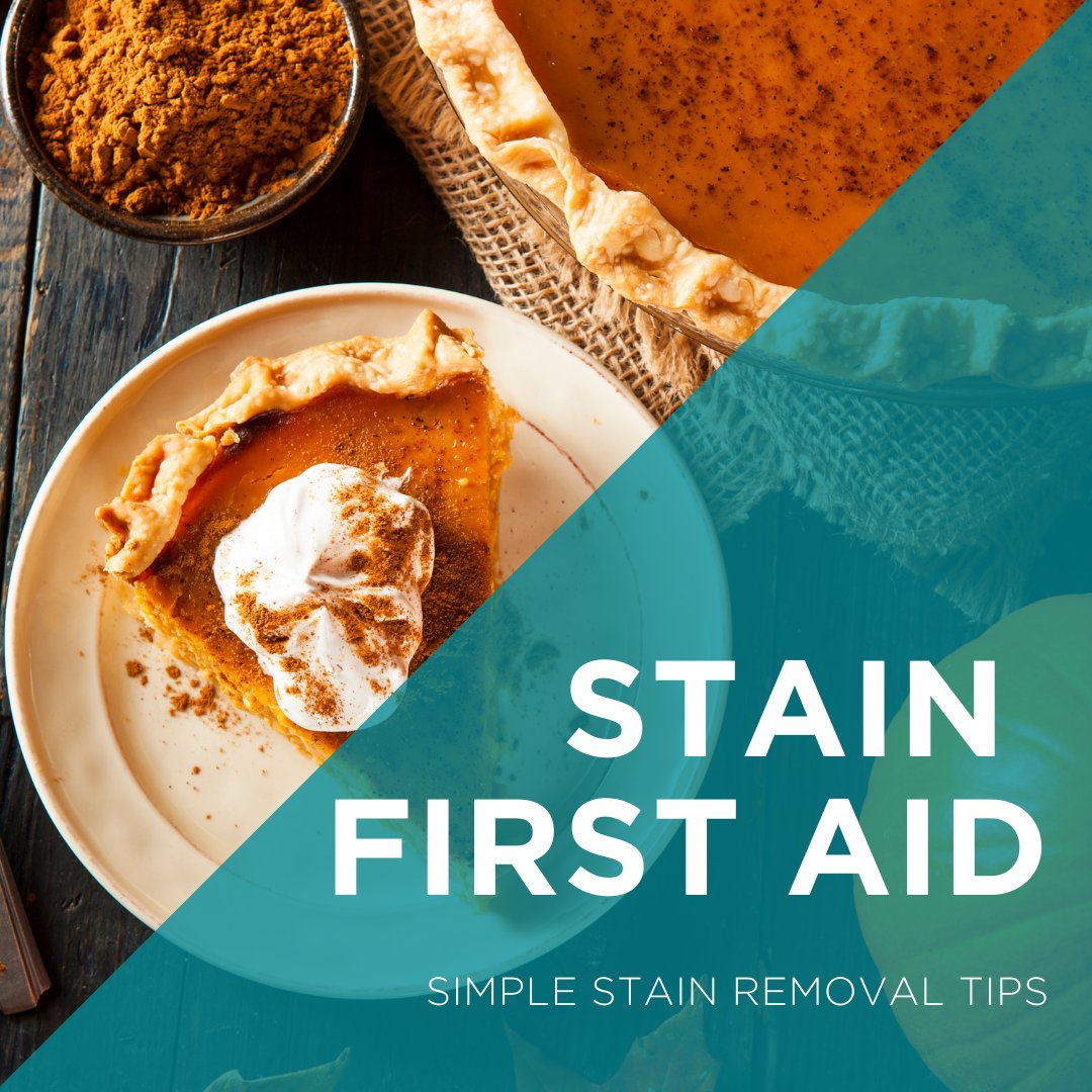 What’s your favorite holiday dish? If you’re a pumpkin pie fan like us, these quick stain removal and clean up tips could come in handy this holiday season. Take a look here&gt;&gt; carpetone.com/stains #PumpkinPie #Thanksgiving #StainFirstAid