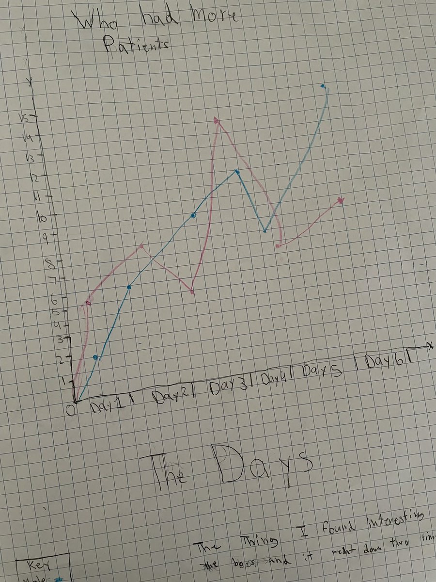 sineadhansford's tweet photo. The grade 5/6’s did an awesome job the past two days creating double line graphs! Great work everyone! #Math #Doublelinegraphs #hardwork https://t.co/uQojkJYNE7