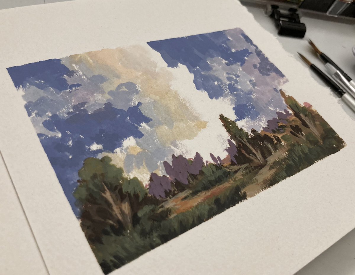 FMandouh's tweet image. Some of my favorite gouache works