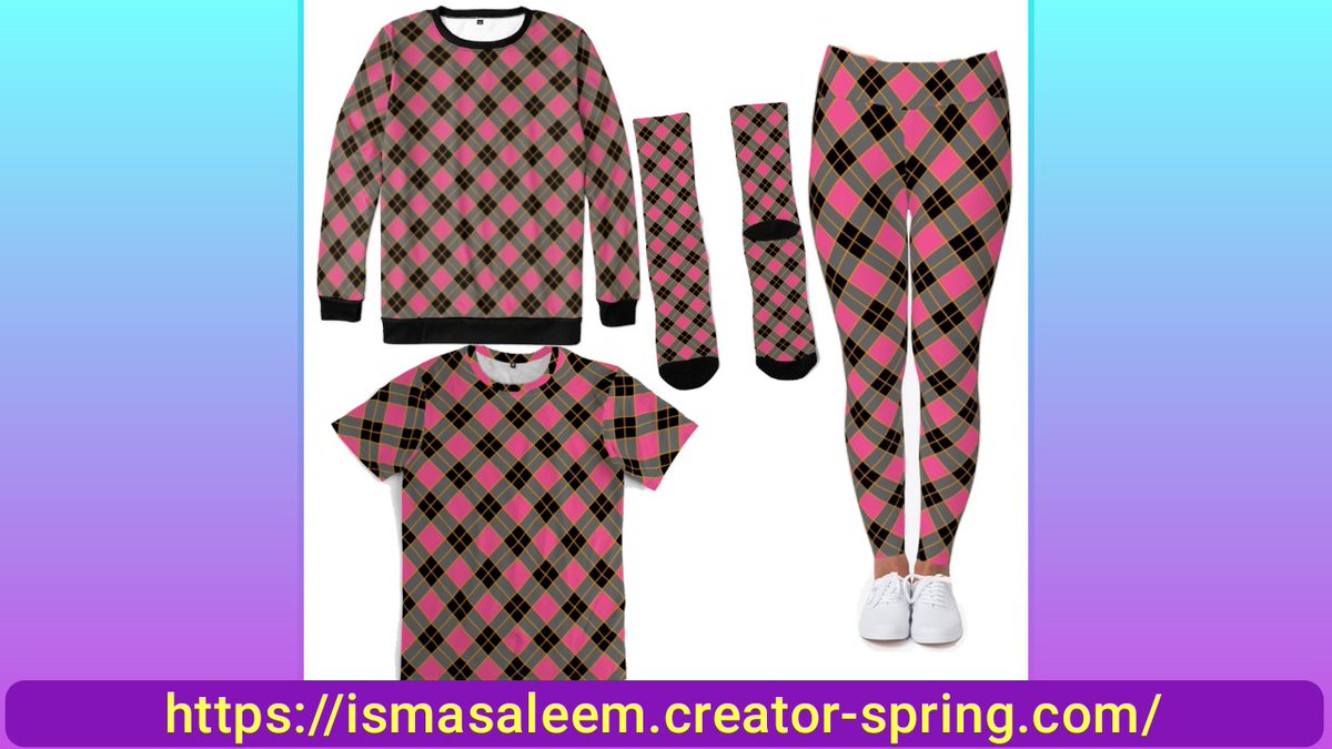 ismasaleem's tweet photo. Plaid pattern outfit is now available on my Teespring|Spring
https://t.co/V5mR3glBGQ
@spring4creators
#teespring #art #design #plaid #pattern #springforcreators #patterndesigner #Leggings #tees #apparel #giftideas #sweatshirt #winterfashion #socks #pink #tshirtdesign #OOTD https://t.co/3MWJNetciF