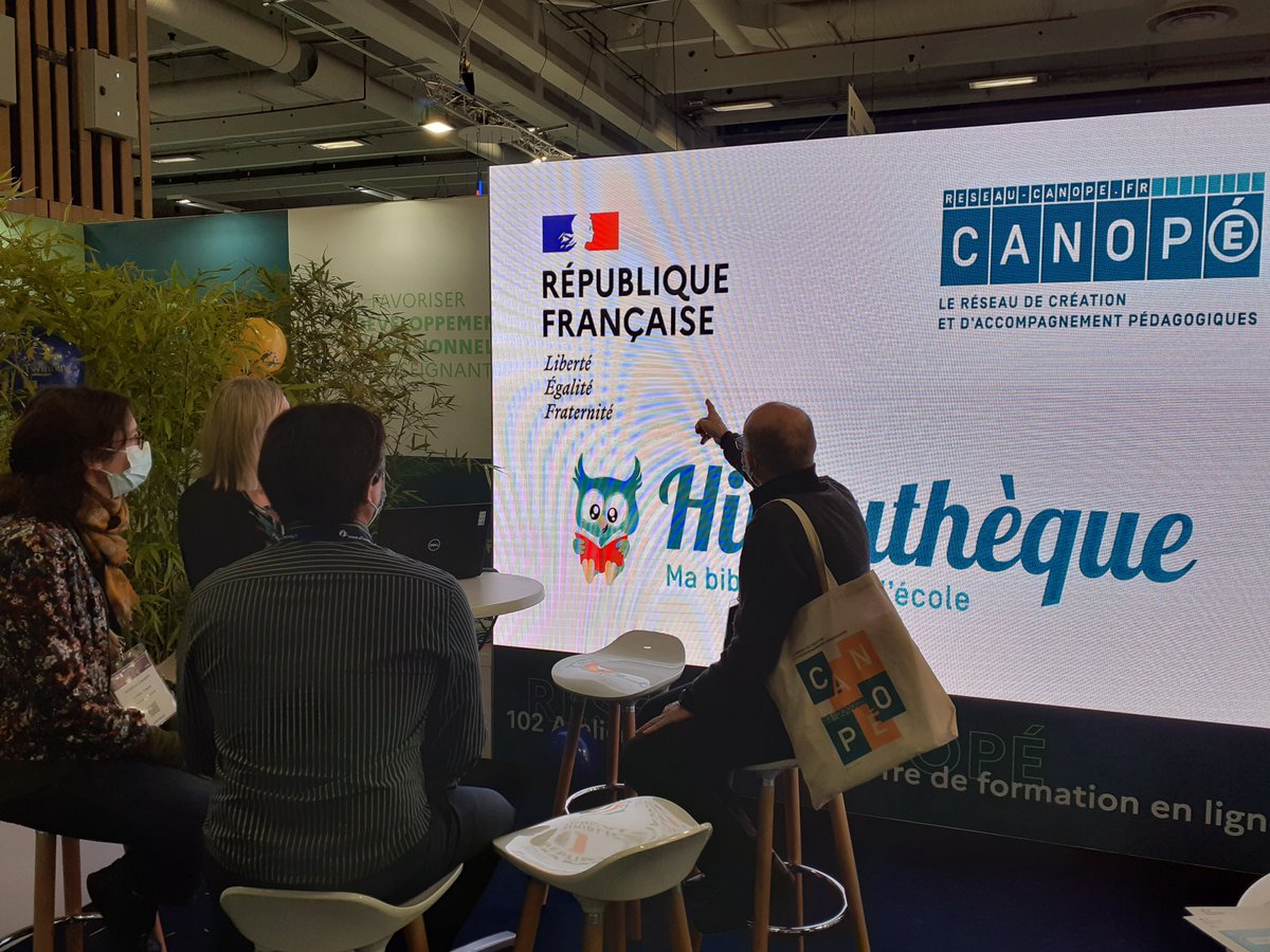 Labriet_PM's tweet image. [ZOOM SUR] 
La démo de notre logiciel #Hiboutheque : la #bibliotheque d'#école par @reseau_canope 
à @educatectice : le salon dédié à l'#éducation
#EducatecTice 
#documentation #profdoc #bcdi