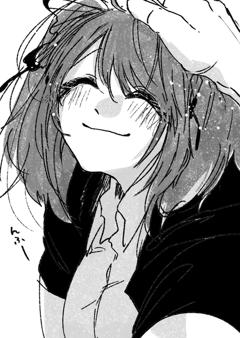 好きな人に頭を撫でてもらう夢を見た朝蜘 #青い標本箱 