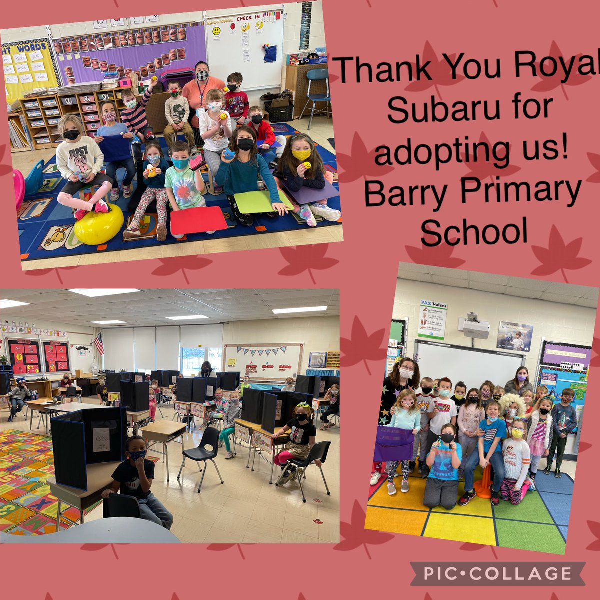 CECSD_Barry's tweet photo. 6 classrooms at Barry Primary were adopted by Royal Subaru. Thank You!#WEARECORTLAND https://t.co/AjJcDkIASi