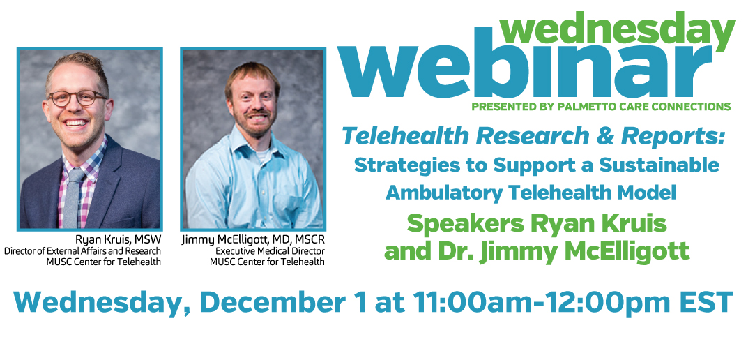 Telehealth increases satisfaction for patients &amp; providers, but finding a sustainable balance with in-person care can be tricky.

Register for this 12/1 webinar feat. our own Dr. Jimmy McElligott &amp; Ryan Kruis to learn the keys of sustainable #telehealth: rb.gy/fxrvkt