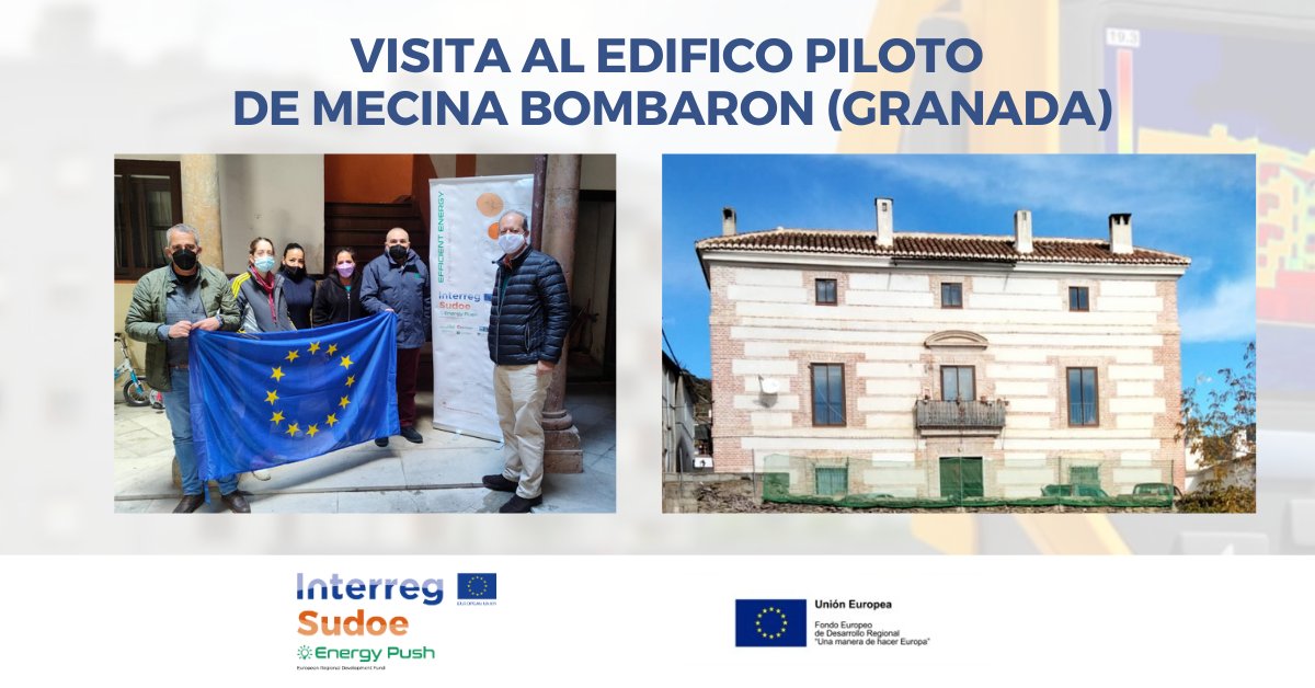 CETENMA's tweet photo. 🗓️ #HoyEstamos en 📌 #Granada visitando el edificio piloto de Mecina Bombarón en el marco de nuestro proyecto #SUDOE 𝗘𝗡𝗘𝗥𝗚𝗬 𝗣𝗨𝗦𝗛, junto a nuestro socio #AVRA, la Agencia de Vivienda y Rehabilitación de Andalucía 💡🏬
#ENERGYPUSH
#SUDOEENERGYPUSH https://t.co/o4jZbfqCGl