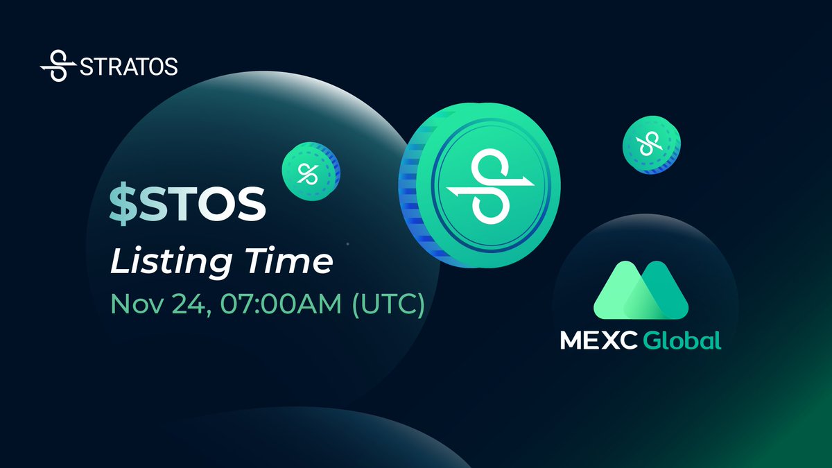 🚀 $STOS is now listed on @MEXC_Global 

🔥 Trading available on 3 top exchanges: 

✅ @MEXC_Global  : mexc.com/exchange/STOS_…

✅ @gate_io  : gate.io/trade/STOS_USDT 

✅ <a href="/AscendEX_Global/">broken</a>  : ascendex.com/en/cashtrade-s…
