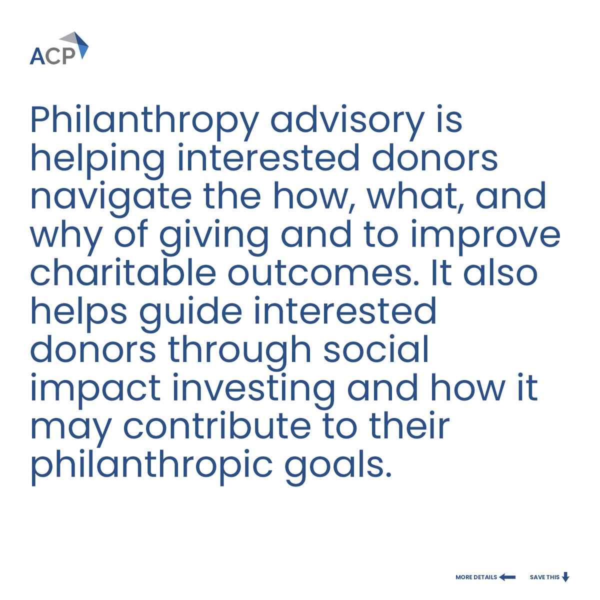 AnnanCapital's tweet photo. Philanthropy can be a way to help others and your community set an example for your family and leave a legacy.

#Philanthropy #AnnanCapitalPartners #ACPService #PhilanthropyAdvisory https://t.co/Fv0YqiMz1l