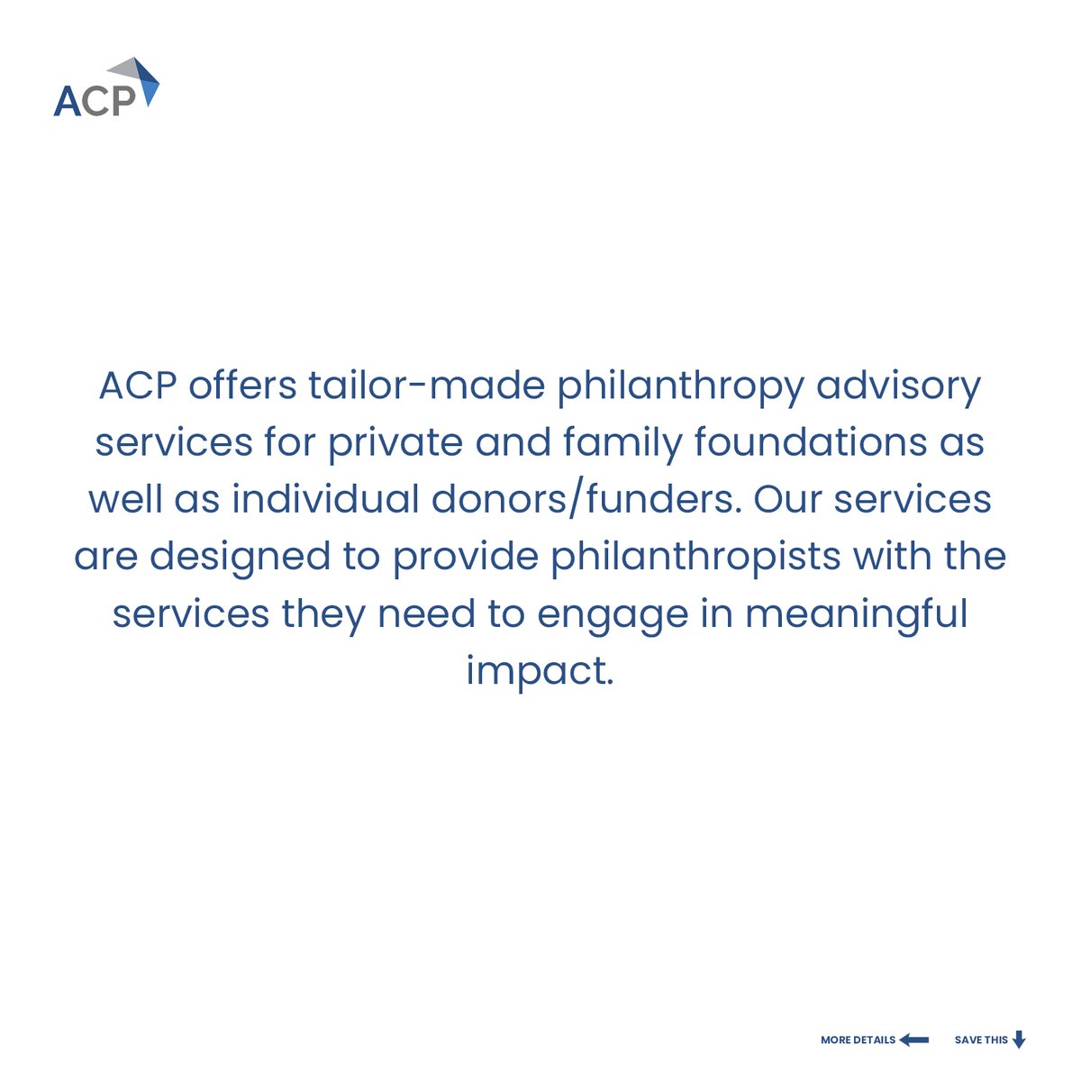 AnnanCapital's tweet photo. Philanthropy can be a way to help others and your community set an example for your family and leave a legacy.

#Philanthropy #AnnanCapitalPartners #ACPService #PhilanthropyAdvisory https://t.co/Fv0YqiMz1l