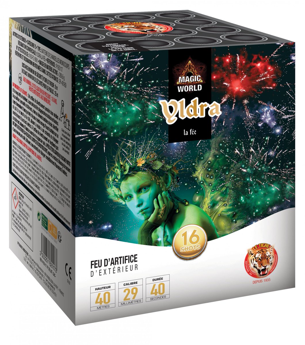 ArtificeOne's tweet photo. ONE ARTIFICE vous propose ce feu d'artifice YLDRA LA FEE, 16 tirs automatique pendant 40 secondes, Pyragric à 58,99€. 

#feudartifice https://t.co/3ZX1245w4f