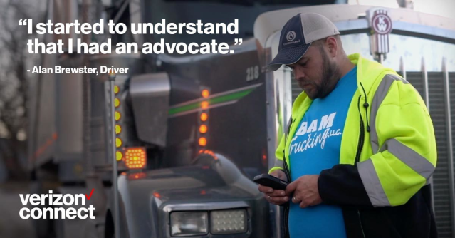 gregwelchusa's tweet photo. I love seeing how #IntegratedVideo tech from @VerizonConnect supports fleet drivers nationwide. #IamVZ https://t.co/e8eNdMA2AG https://t.co/wwRUV6Sgwt