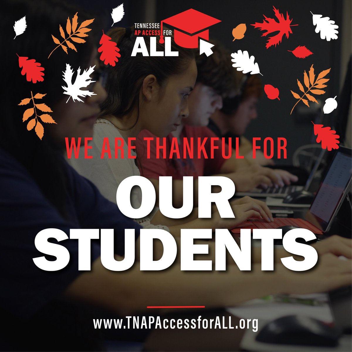 apaccessforall's tweet photo. We are so beyond thankful for our #APAccessforALL students! Wishing everyone a wonderful Thanksgiving season this year.

#tnloveslearning #tneducation #educationfirst #tnteacher #tneducator #tnschools #thankful #happythanksgivng https://t.co/Ra8cY5N1QZ