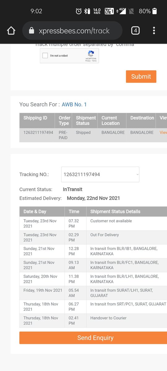 GauthamGauthams's tweet photo. @XpressBees_IN every days u guys r giving fake scan if i call to https://t.co/JvmainzcAY no response im in home itself u guys r giving shit fake scan like customer not available they even didnt call me how can u give fake scan like this shit ill be raising complaint regarding dis https://t.co/0MTYLylP2i