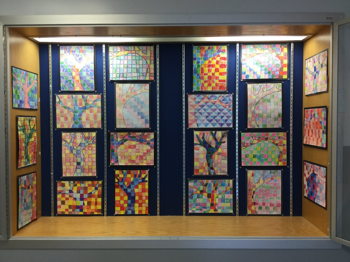 5th grade's "Pixelated Fall" art project, warm &amp; cool colors of autumn...@MsGooditis <a href="/NicholasADiaz/">Dr. Nicholas Diaz</a> <a href="/FTSHunterdon/">FTS Hunterdon</a>